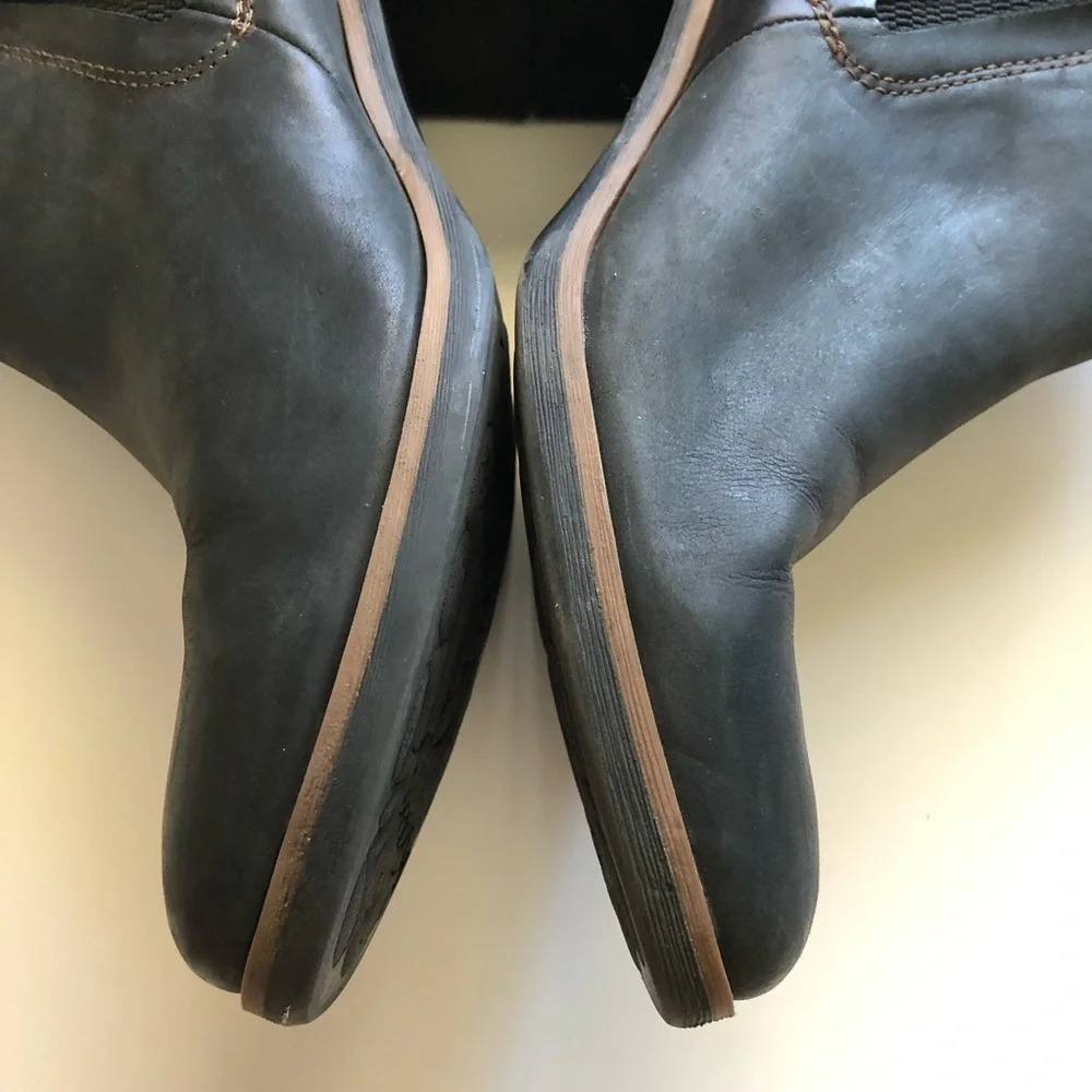 Korks by Korks-Ease Black Leather Tea Ankle Boots 9.5M - Picture 11 of 14